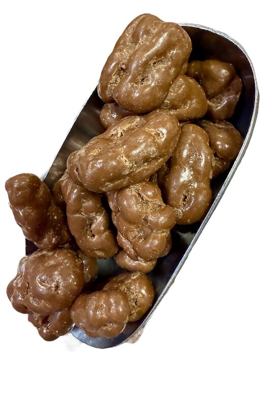 Pekano riešutai pieniniame šokolade